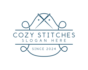 Tailor Needle Stitch logo design