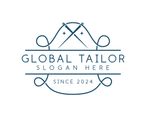 Tailor Needle Stitch logo design