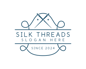 Tailor Needle Stitch logo design