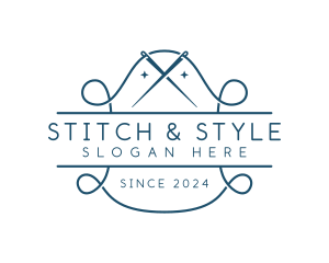 Tailor Needle Stitch logo design