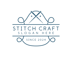 Tailor Needle Stitch logo design