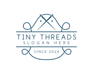 Tailor Needle Stitch logo design