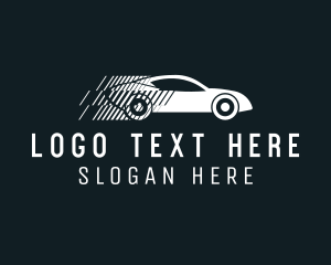 Transport - Fast Car Drag Racing logo design