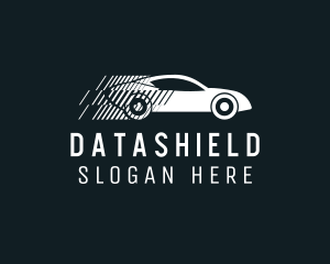 Rideshare - Fast Car Drag Racing logo design