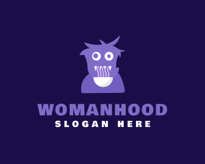 Stew - Scary Monster Noodles logo design