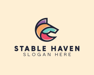 Riding - Horse Equine Animal logo design