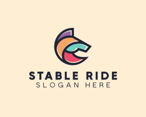 Horseback - Horse Equine Animal logo design