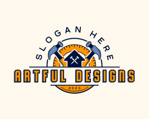 Carpentry Hammer Construction logo design