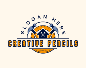 Carpentry Hammer Construction logo design