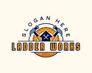 Carpentry Hammer Construction logo design