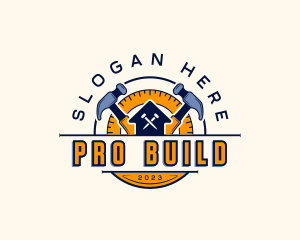 Carpentry Hammer Construction logo design