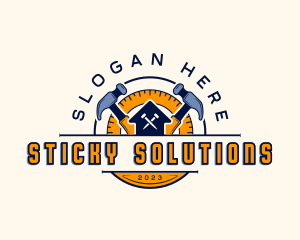 Carpentry Hammer Construction logo design