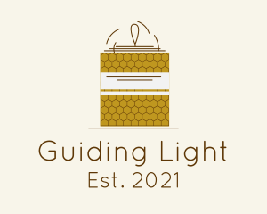 Honey Candle Pattern logo design