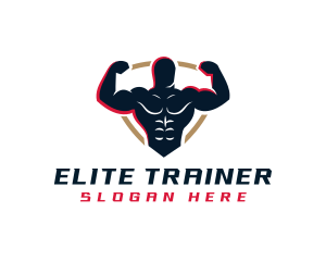 Strong Gym Muscle logo design