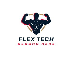 Flex - Strong Gym Muscle logo design