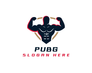 Training - Strong Gym Muscle logo design