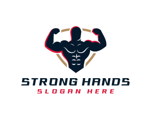 Strong Gym Muscle logo design