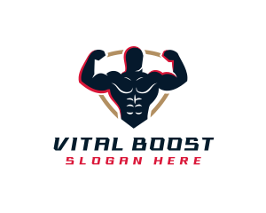 Strong Gym Muscle logo design