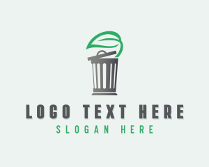 Recycling Bin - Garbage Trash Removal logo design