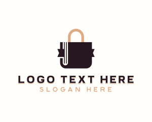 Ecommerce - Shopping Bag Bookstore logo design