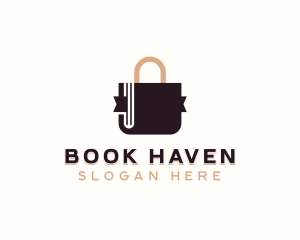 Bookstore - Shopping Bag Bookstore logo design