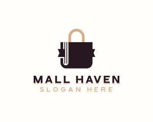 Shopping Bag Bookstore logo design