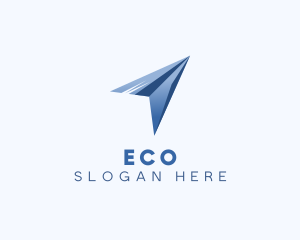 Plane Logistics Courier Logo