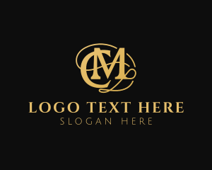 Letter Cm - Luxury Beauty Cosmetics logo design