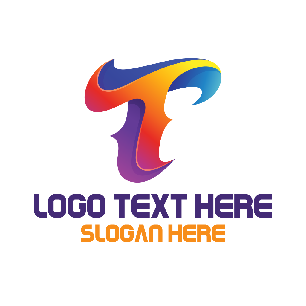 Colorful Letter T Wave Logo | BrandCrowd Logo Maker