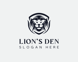 Wild Lion Shield logo design