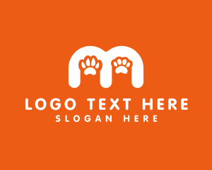 Hound - Cat Dog Paw logo design