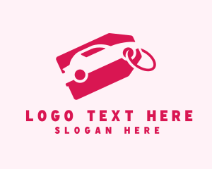 Car Rental - Car Sale Tag logo design