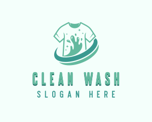 Washing - Shirt Washing Laundromat logo design