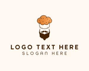 Toque - Bearded Muffin Baker logo design
