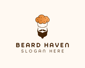 Beard - Bearded Muffin Baker logo design