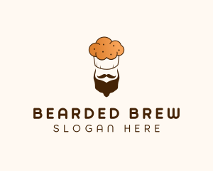 Bearded Muffin Baker logo design