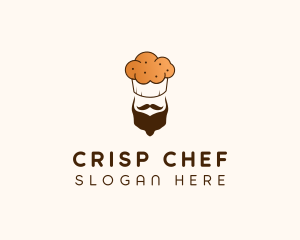 Bearded Muffin Baker logo design