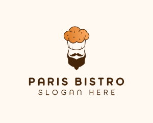 Bearded Muffin Baker logo design