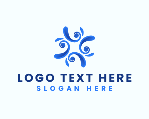 Abstract - Social Community People logo design