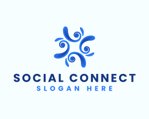 Social Community People logo design