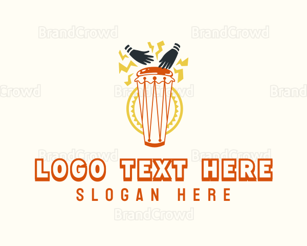 African Conga Drum Logo