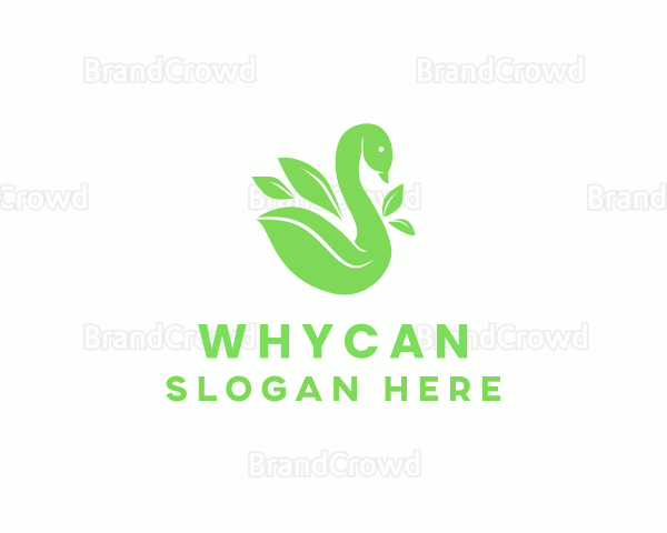 Organic Swan Leaf Logo