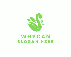 Organic Swan Leaf Logo