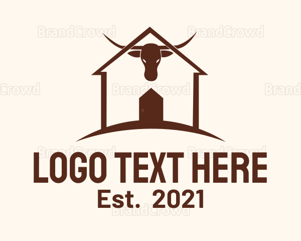 Farm House Bull Logo