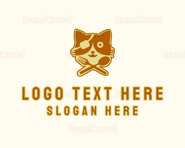 Pirate Cat Food Logo