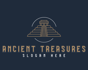 Ancient Spiritual Pyramid logo design