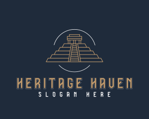 Historic - Ancient Spiritual Pyramid logo design