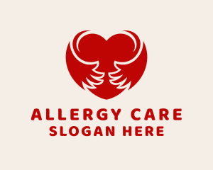 Red Heart Care logo design