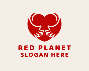 Red Heart Care logo design