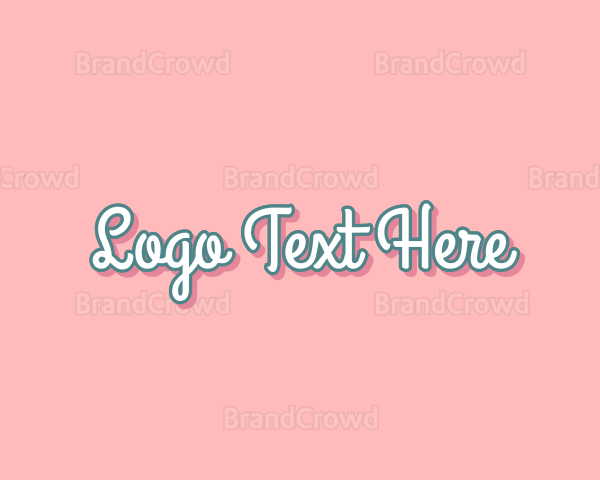 Feminine Pastel Sweets Logo